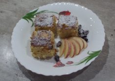 Мокрый манник с молоком