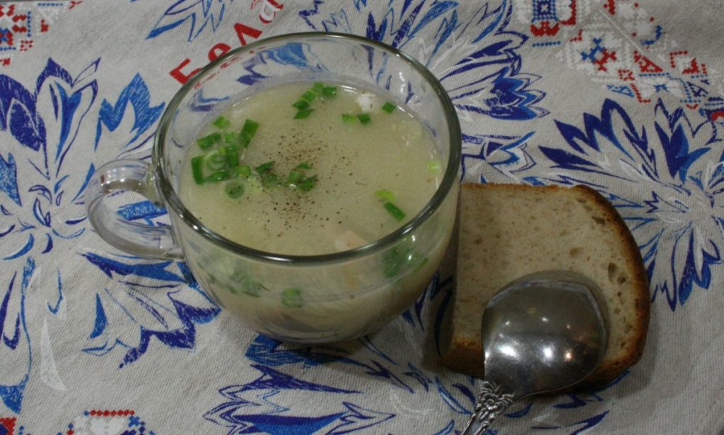 Рыбный суп с сыром