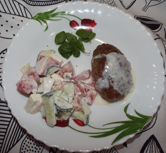 Зразы мясные с грибами