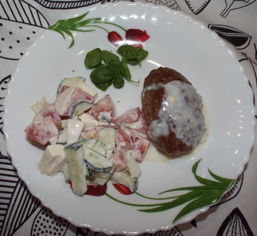 Зразы мясные с грибами