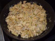Макароны с яйцом