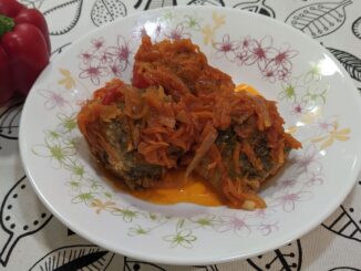 скумбрия под овощами