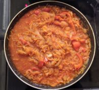 скумбрия под овощами