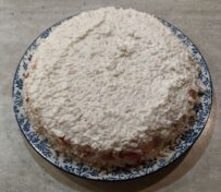 салат с креветками и кальмарами