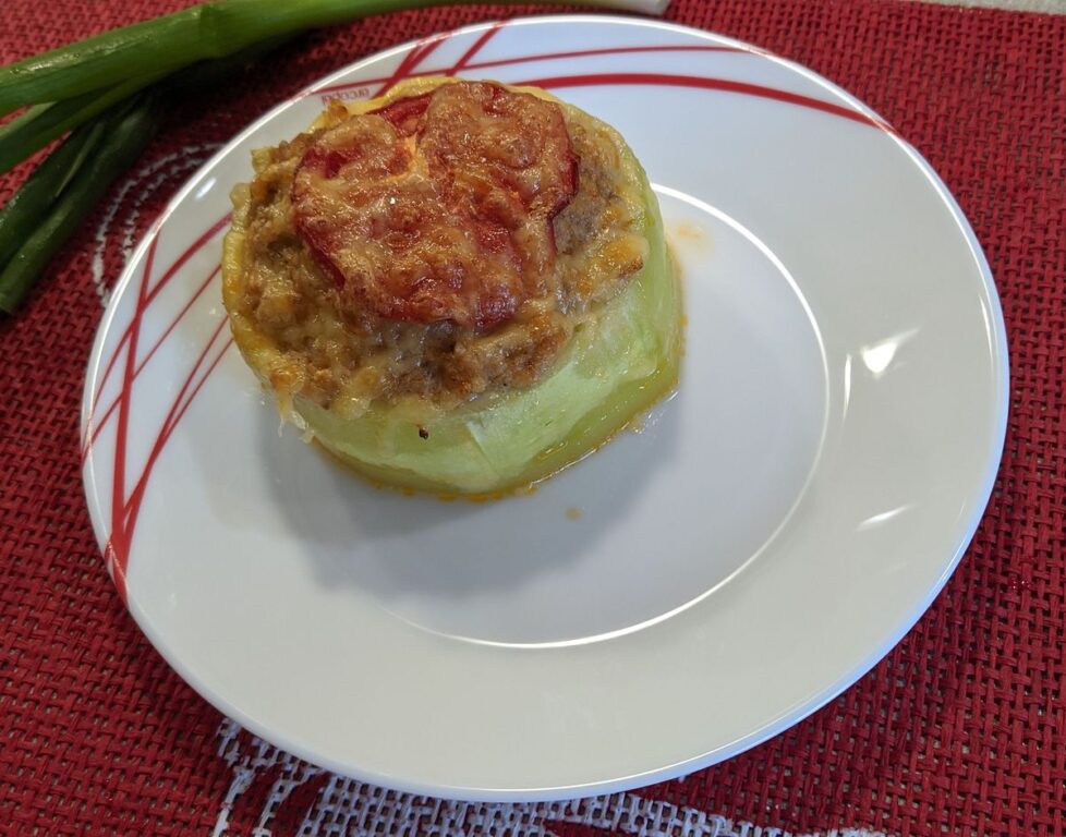 Фаршированные кабачковые кольца