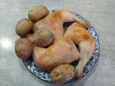 Курица на соли