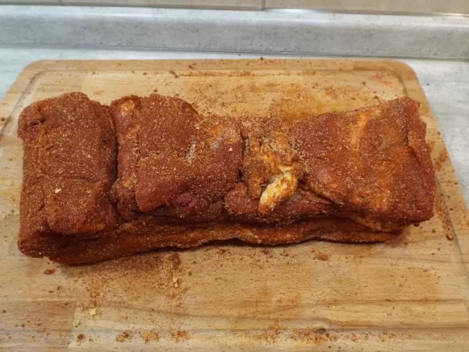 Грудинка вареная в пакете