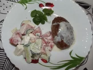 Зразы мясные с грибами