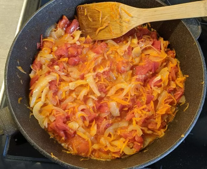 зажарка из овощей