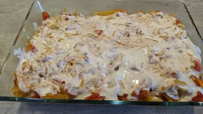 рыба под овощами