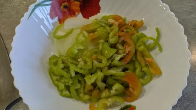 Баклажаны с зеленью и чесноком