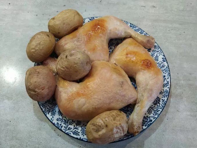 Курица на соли